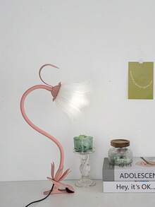Tiworld 1pc Adjustable Flower Lamp With Clip Base, 3 Color Modes, Sleep Lamp, Table Lamp, Living Room Lamp, Wildflower Lamp, Bedside Lamp, Bedroom Lamp, Home Decor Lamp (Colors: Green, Pink, Purple, Includes Bulb) - USB Port Power Supply-clip Base (built-in Light Source) - View 14