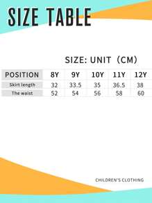Tween Girls' Summer Versatile Denim Mini Skirt, Fashionable For Summer