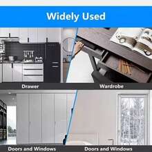 2 candados de seguridad Master para puertas y cajones, ideales para puertas, gabinetes, refrigeradores, cajas, cajones y buzones. - Plateado - Ver 5