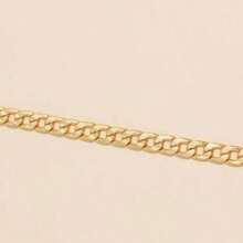 1 pieza Collar de cadena metálica gruesa de estilo punk para mujeres