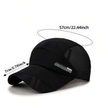 Gorra de béisbol transpirable con protección solar para exteriores, golf, pesca, de secado rápido y ajustable para deportes como correr