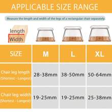 8/16pcs Chair Leg Floor Protectors, Silicone Felt Chair Leg Caps Cover Furniture Pads For Hardwood Floors, Furniture Sliders For Chair Legs
