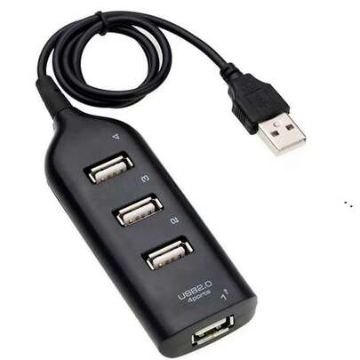 Durcord 4端口USB 2.0集线器，多功能扩展坞，4合1 USB切换器便携式分线器适配器，兼容电脑、笔记本电脑、手机、U盘、鼠标、读卡器、键盘、游戏设备、MP3播放器、硬盘和其他USB外设