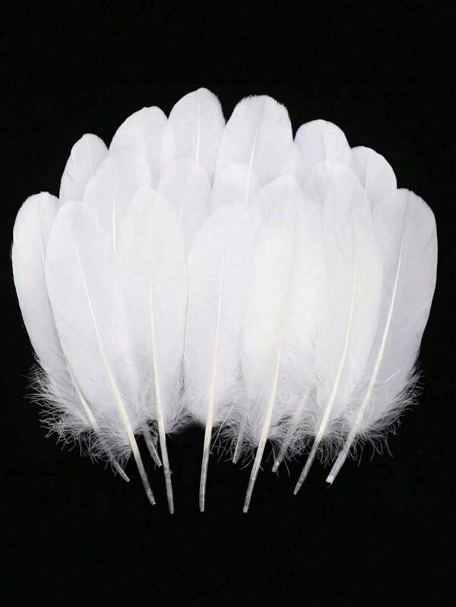 50pcs Multi-Color Versatile Natural Feathers In Bulk, Suitable For Feather Decorations, Weddings, Parties
