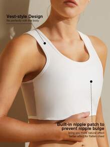 1 pieza Bralette sin costuras y push up para mujer, top envolvente deportivo liviano que da forma