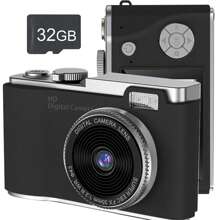 Dziecięca kamera do selfie, prezenty urodzinowe na Boże Narodzenie dla chłopców w wieku 6-9+, cyfrowe kamery wideo HD dla maluchów, przenośna zabawka dla chłopców w wieku 6, 7 i 8 lat