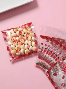50/100Pcs Strawberry Theme Self-Sealing Candy Bag,Gift Bag,Gift Wrapping Bag,Strawberry Party Favor Bag,Treat Bag,Snack Chocolate Biscuit Baking Bag,Donut Bag,Candy Wrapping Bag,Packaging Bag,1st Birthday Party Supplies,Wedding Decor,Bridal Shower Favors,Babyshower Supplies,Strawberry Theme Birthday Party Decor,Gender Reveal Party Supplies,Holiday Party Decorations