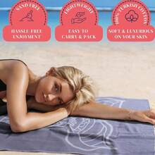 Cute Beach Towel Quick Dry For Travel Pool Swimming, 31''x71'' Oversized Towel Big Beach Towel, Lightweight Sand Proof - 鯨魚飛濺 - 查看 2