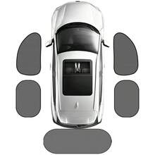 1-5件装通用汽车遮阳罩可折叠汽车侧窗后挡风玻璃网状遮阳罩汽车挡风玻璃后罩汽车后玻璃遮阳罩 - A - 查看 4