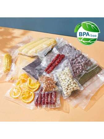 50pcs-100pcs Large-Size Small-Size Jewelry Vacuum Bag, Used For Vacuum Sealing Machine Vacuum Packaging Sealing Bag, Used For Food Express Mailing, Fresh-Keeping Sealing Bag Household Refrigerator Freezing Storage And Self-Sealing Bag