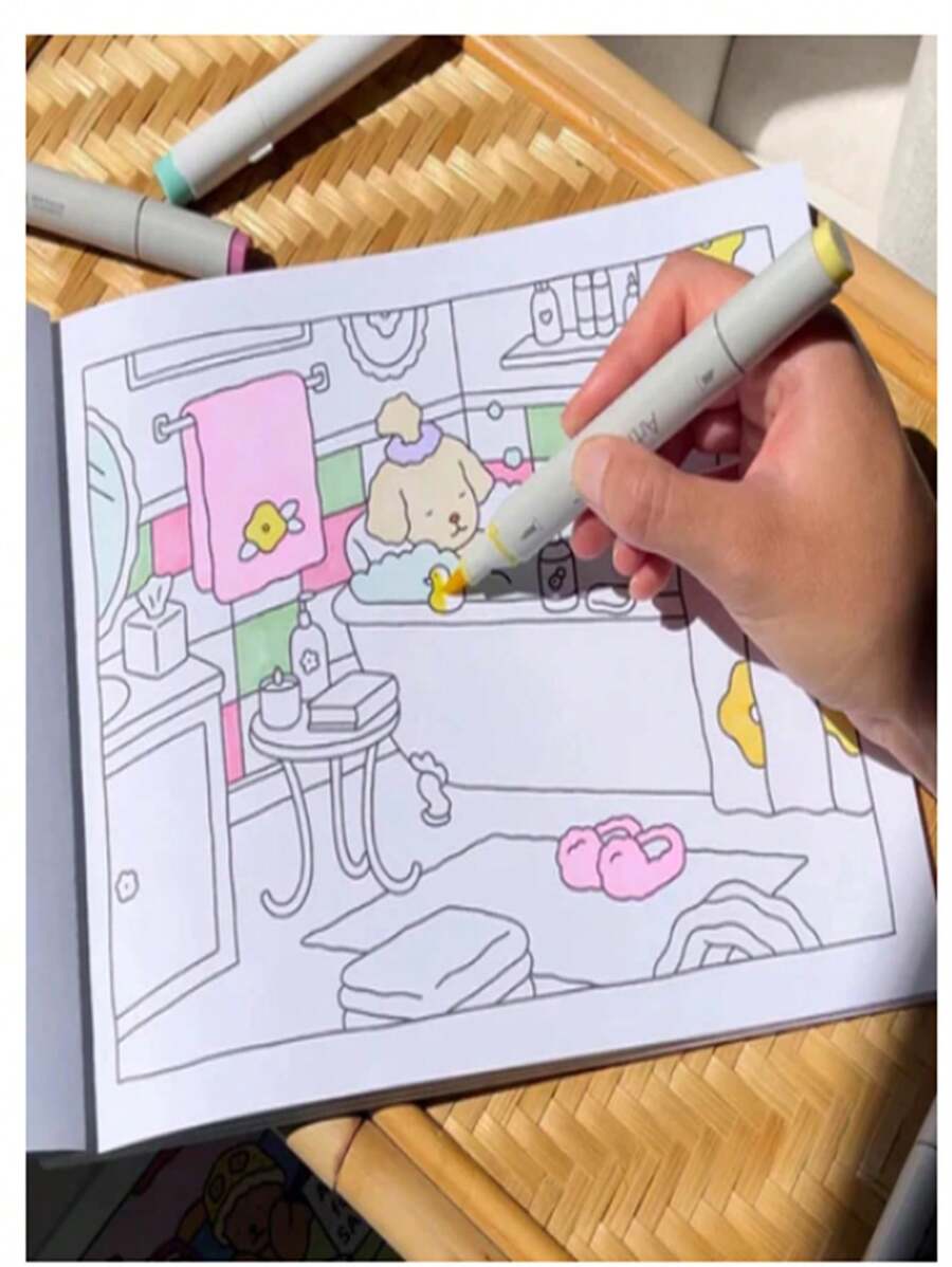 Coloring Book Drawing With 50 100 Or 170 Sheets