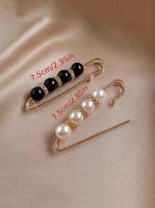 2 Pezzi Cintura di Vita Elegante da Donna con Fibbia Decorata da Finti Perle, Adatta per Uso Quotidiano