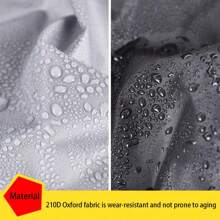 1pc Black Furniture Cover, Made Of Oxford Cloth, Water-Resistant, Suitable For Outdoor Patio And Indoor Furniture, Keeps Furniture Clean And Tidy