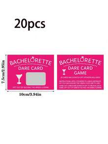 20 件 - 单身派对游戏、新娘送礼会礼物刮刮乐游戏卡片、女士之夜、婚礼派对/订婚派对/新娘送礼会用品装饰品