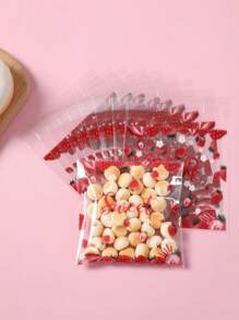 50/100Pcs Strawberry Theme Self-Sealing Candy Bag,Gift Bag,Gift Wrapping Bag,Strawberry Party Favor Bag,Treat Bag,Snack Chocolate Biscuit Baking Bag,Donut Bag,Candy Wrapping Bag,Packaging Bag,1st Birthday Party Supplies,Wedding Decor,Bridal Shower Favors,Babyshower Supplies,Strawberry Theme Birthday Party Decor,Gender Reveal Party Supplies,Holiday Party Decorations