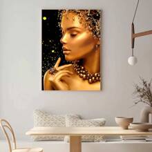 Art Mythical Woman Modern Style Canvas With Pine Frame, Home Living Room Bedroom Mythical Woman Painting, Abstract Art Print Inlaid With Pine Frame, Dining Room Living Room Office And Holiday Gift Giving Wall Art
