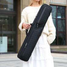 1/2 Juego de billar con película de prepucio, 9 bolas, 7 hoyos, barril de gran capacidad, que aloja 4 delanteros y 3 traseros, bolso de mano de moda, bolso bandolera, bolsa para flauta de bambú