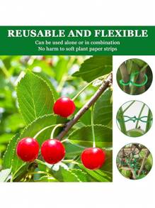 100pcs Plant Support Clips For Climbing Plants Outdoor, Garden Vegetables Tomato Vine Flower Clips, Secured Plastic Plant Lever Loop Gripper Fixing Reusable Clips