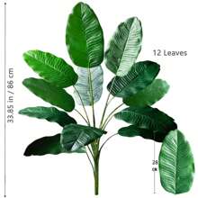 65-96-119cm (46.85 Inches) Artificial Tropical Banana Tree Palm Tree Fake Banana Tree Real Touch Strelitzia Plastic Plants For Home Garden Hotel Office Store