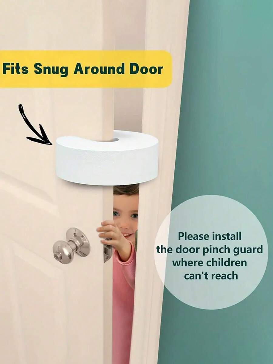 5pcs Baby Anti-Pinch Hand Door Stopper, Random Color Door Jammer, Child Safety Protection