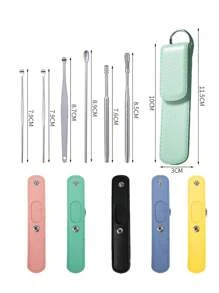 1/2/3 Conjuntos Kit de Ferramentas para Remoção de Cera de Ouvido, Ferramentas de Limpeza de Ouvido em Aço Inoxidável, Colher de Ouvido, Seguro para Homens e Mulheres, Removedor de Cera de Ouvido Unissex