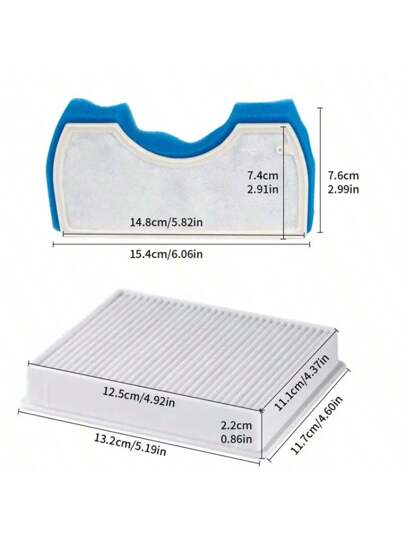 Replacement Filters Compatible Samsung Stofzuiger Cleaners DJ63 00669A/SC4300/SC4470, HEPA Filter, Dust Bag view 3