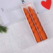 2pcs Cute Candy-Colored Spiral Taper Candles (Length: 20cm/7.87in), Suitable For Home Decor, Dinner Party, Wedding, Valentine's Day, (Red/White/Black/Green/Pink/Purple) Gifts, Birthday, Graduation, Romantic European-Style Elegant Holiday Home Decor, Unscented Twist Candles, Atmosphere-Creating Photography Prop, Christmas Decorations, Christmas Gifts