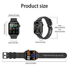 LIGE时尚智能手表，方形表盘，计步，计时，运动，无线通话，音乐播放，闹钟提醒，多功能女士智能手表