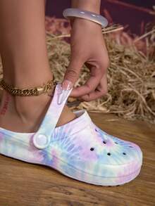 New Women All Season Garden Shoes, Adjustable Loose Flat Slippers, Bedroom/Travel/Beach Sandals, Closed Toe Slides