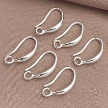8/20 件真 18K 镀银法式耳环钩鱼钩耳环防过敏球形耳钉适用于珠宝制作女士 DIY 吊坠耳环工艺品用品