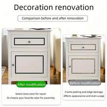 1pc 10m/393.7 Inch Self-Adhesive Decorative Tape - Peel And Stick, , And Easy To Cut For Door, Window, Furniture, And Wall Decorations