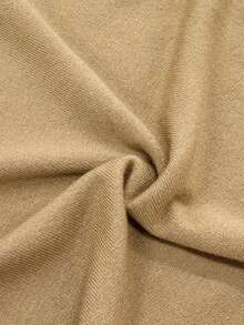 Women's Fine Knit Minimalist Lightweight Short Sleeve T-Shirt, Solid Color Knitted Top For Summer - Earthy Yellow - View 5