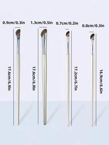 2支装斜角鼻影刷，轮廓鼻影刷，化妆晕染遮瑕刷，鼻影刷，高光刷，晕染刷，轮廓刷，粉底刷，遮瑕刷，腮红刷，修容刷，散粉刷，粉底刷，腮红刷