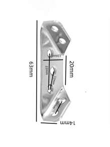 20pcs Heavy-Duty Stainless Steel Corner Brackets With Screws - 90° Angle Support, Scratch-Resistant, Easy Installation For Furniture & Wood Frames ﻿