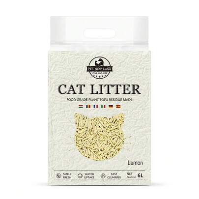 DDCAQIOUA Tofu Cat Litter, Odorless & Natural Flushable Loose Agglomerated Tofu Cat Litter, Deodorizing Scented Cat Litter, Pet Cleaning Products,Gatti,Lettiera Per Gatti