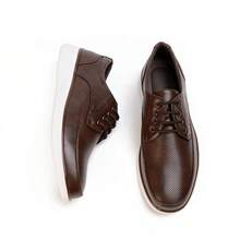 1 pereche de pantofi formali pentru bărbați, ocazional, cu șireturi, de culoare uni, pentru petreceri și nuntă, pantofi de afaceri, confortabili, simpli și versatili, pentru toate anotimpurile