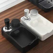 浓缩咖啡粉底座 - 坚固的塑料，手动，无需电力，紧凑的设计带有测量刻度，非常适合家庭咖啡师设置，必备的咖啡师设备|现代咖啡设备|耐用的塑料底座回到学校 - 多色 - 查看 4