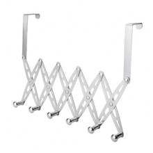 1pc Stainless Steel Telescopic Door Hook, Bathroom Hook, Living Room Hook, Bedroom Hook Kitchen Hanging Accessories Set