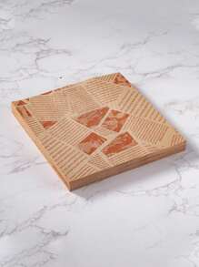 100 pièces de papier anti-huile, papier de hamburger, frites et poulet frit, papier absorbant l'huile, papier de cuisson, papier d'emballage pour sandwich, style de journal avec imprimé rétro de journal pour doublures alimentaires