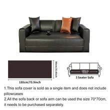 1pc Modern Artificial Leather Sofa Cover, Waterproof Anti-Slip Sofa Slipcover, All Season Use, Suitable For Living Room Office Home Decor, Fit For Armchair, Loveseat, 3-Seater, 4-Seater And Sectional Sofa Room Decor Aesthetic Room Decor Living Room Decor Couch Cover Sofa Covers - Multicolor - View 15