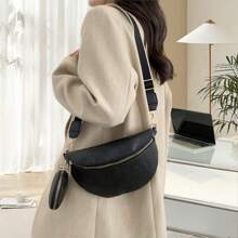 Fashion Sling Purse Causal Chest Belt Bum Bag Cross Body Purse For Women Travel Sport Camping Equipped With A Small Coin Wallet