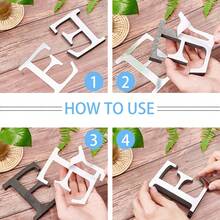 1件装反光亚克力镜面墙贴字母，定制3D艺术贴纸，适用于客厅、浴室、家庭办公室墙面，家居装饰贴纸，新年装饰点缀，情人节浪漫宣言 - 彩色 - 查看 12