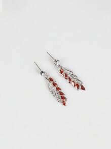 1 Set/3pcs Fashionable Elegant Multicolor Zirconia Wing Shaped Earrings, Necklace Jewelry Set, Suitable For Women's Festivals, Parties, Weddings, Luxury Shiny Jewelry Set, Holiday Gift (Multi-Color Optional)