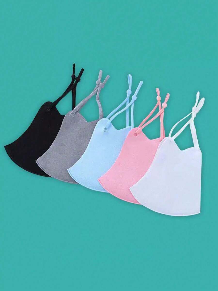 50 Stück/10/5/1 Stück einstellbare gestrickte Masken für Erwachsene Männer und Frauen, Eisbaumwolle Sonnenschutz und staubdichte, warme Masken, können mit Wasser gewaschen werden, um Smog zu verhindern, Weihnachtsgeschenk