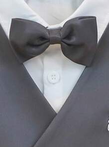 3 Peças Conjunto de Terno Formal para Meninos Jovens: Colete + Calça Longa + Gravata Borboleta Combinando, Roupas para Festa/Casamento/Eventos/Cerimônia, Estilo Cavalheiro, Verão