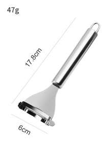 1件套不锈钢玉米脱粒机，厨房家用玉米切片机，钓鱼和剥玉米用的玉米切割器。高效玉米剥皮机，脱粒机，舒适的人体工学手柄，可重复使用的脱粒机，多功能蔬菜削皮机