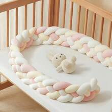 1pc Multi-Color Optional 4-Strand Braided Twisted Bed Guard Decor Baby Bed Rail Newborn Children Anti-Collision Soft Padded Baby Crib Guard Rail - Multicolor - View 26
