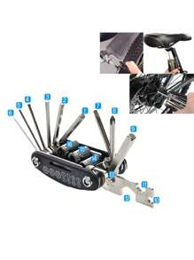 16 In 1 Portable Multifunctional Bicycle Repair Tool Set, Hexagonal Spoke Riding Screwdriver Tool, Mountain Bike Repair Tool