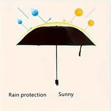 Cute Cat Pattern Folding Manual Umbrella - Reinforced 8 Steel Frame, UV Protection, Compact Folding Design, Durable 190T Vinyl Fabric And Ergonomic Rubber Handle, Recreational Rain Gear | Folding Umbrella | Durable Vinyl Umbrella, Outdoor Umbrella Summer Cooling,Beach,Travel