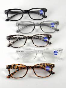 5pcs Multi-Color Reading Glasses +1.0X - +4.0X, Spring Hinged, Readers - Multicolor - View 18